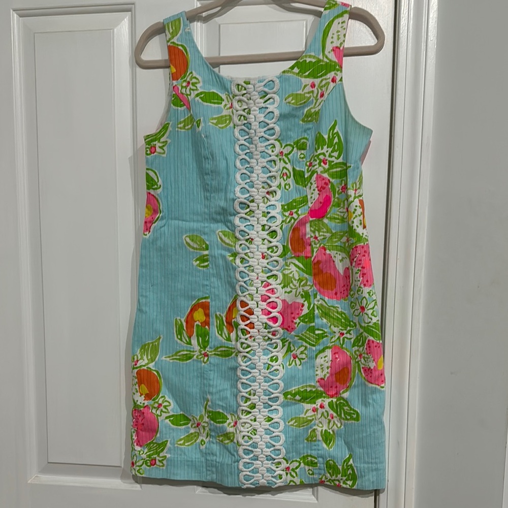 Floral Sleeveless Dress with Lace Detail